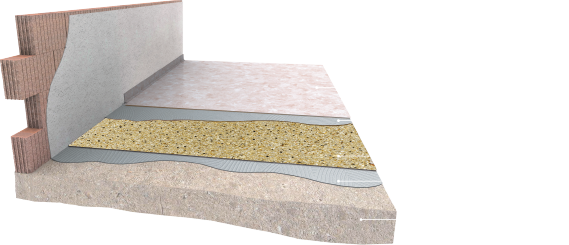 Estrichdämmung Belagunterlage SPEBA Damtec black uni