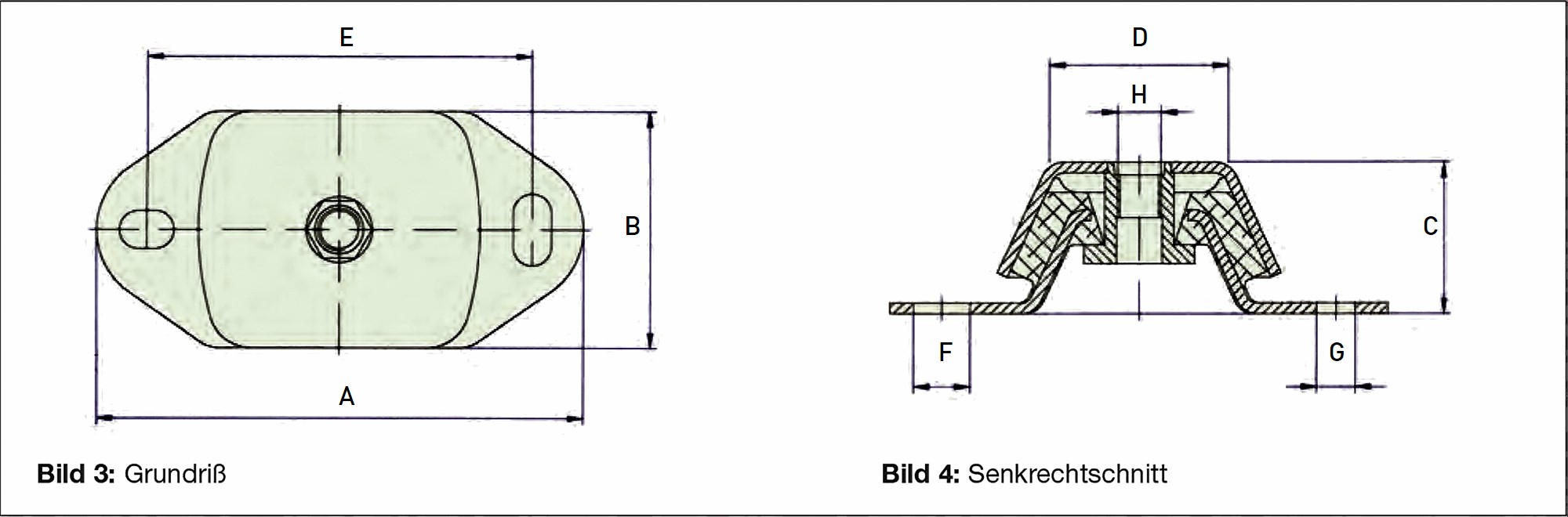 Federelement  mit Abrissicherung zur Maschinenlagerung Wärmepumpenlagerung Wärmepumpenentkopplung Kühlaggregate Werkzeugmaschinen Stahltreppen bis 500 kg/Element Belastung Musikstudio Raum in Raum Lautsprecherhalterung