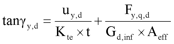 Schubverformung Anteil y Bemessung Elastomerlager VDI 6207 Baulager